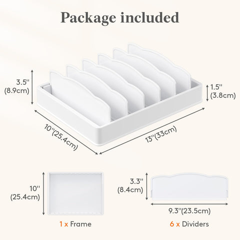 Lifewit organizador con medidas 10x13 cm para gabinetes pequeños
