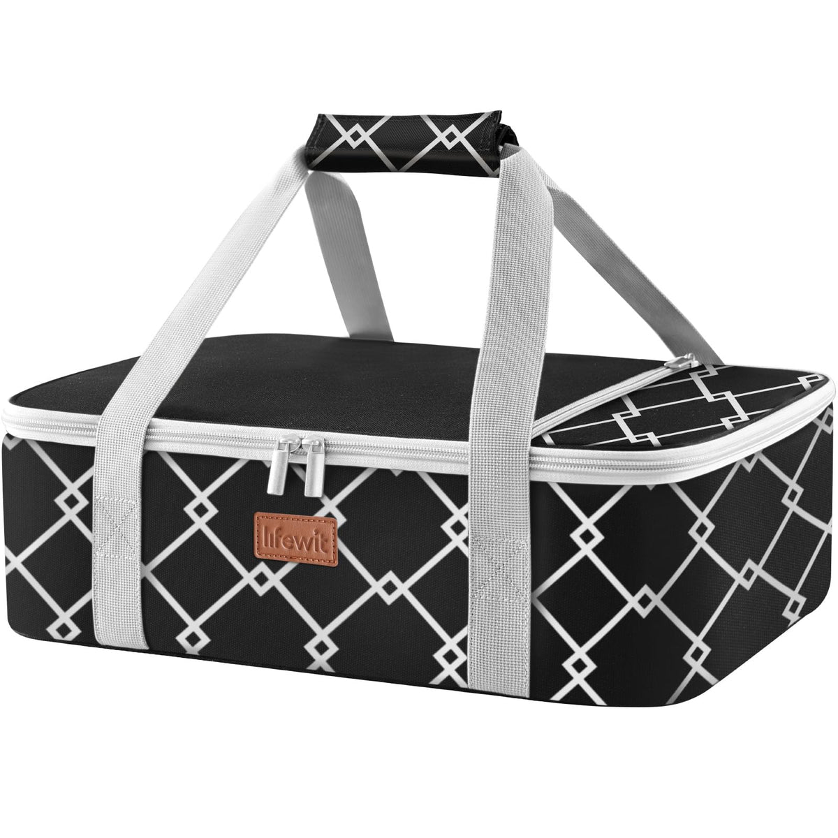 Lifewit porta cazuelas aislada, frontal, ideal para mantener caliente la comida en traslado