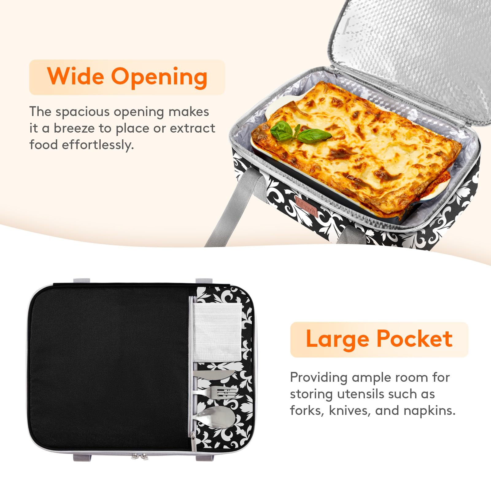 Bolsillo superior para cubiertos y utensilios Lifewit