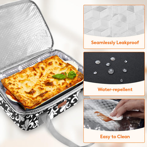 Lifewit Portacazuelas con asas dobles y bolsillo superior para utensilios
