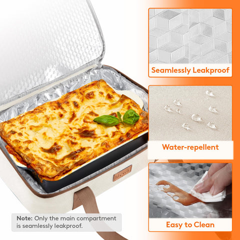 Lifewit Portador, capacidad para bandejas 9x13 a 11x15, ideal para potlucks.