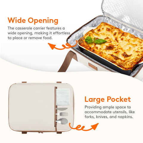 Lifewit Asas ergonómicas facilitan transportar la comida caliente o fría.