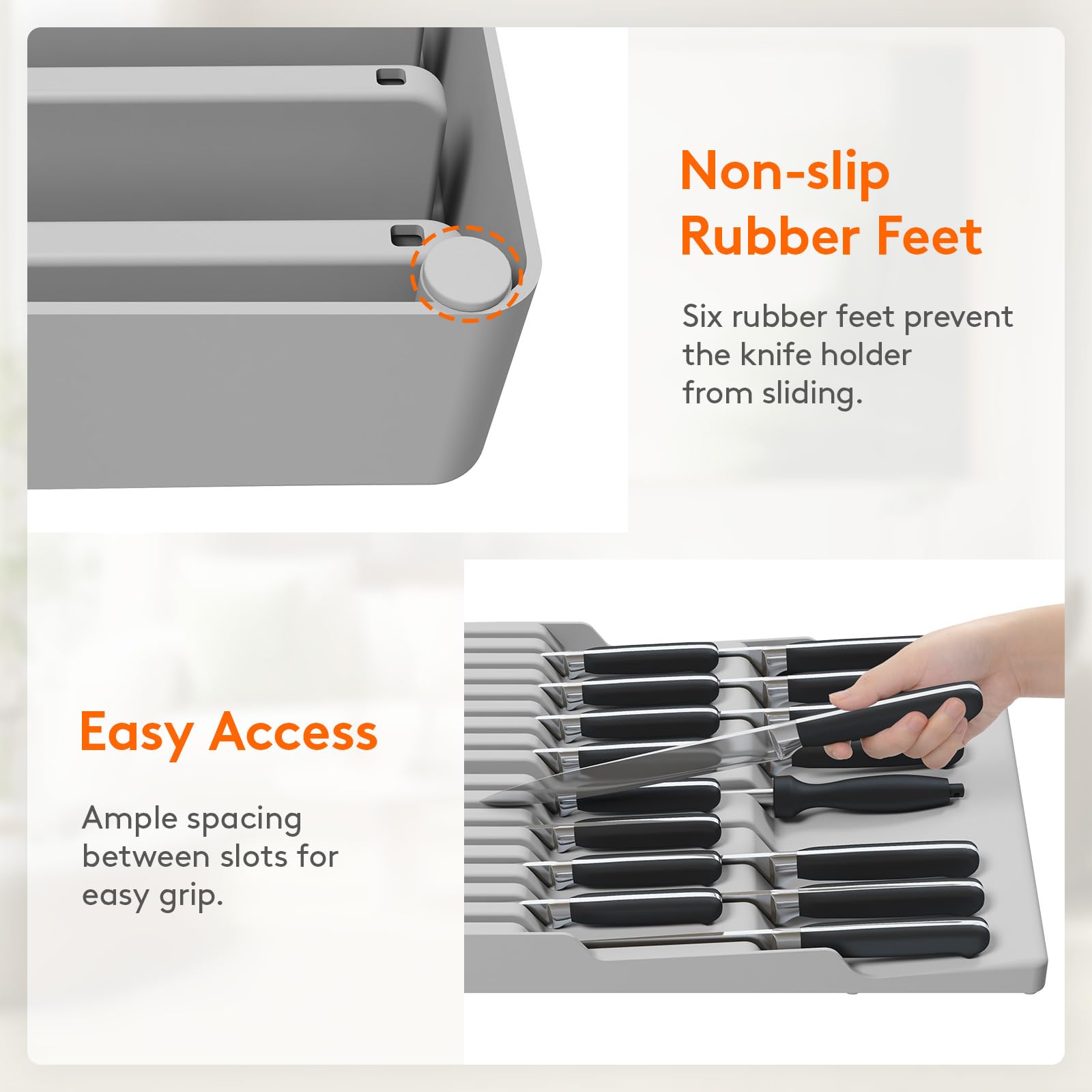 Lifewit superficie lisa facilita la limpieza y secado rápido.