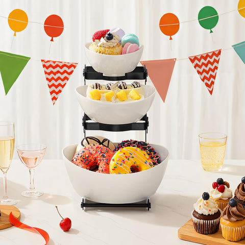 Lifewit tazones de plástico para frutas, aperitivos y salsas.