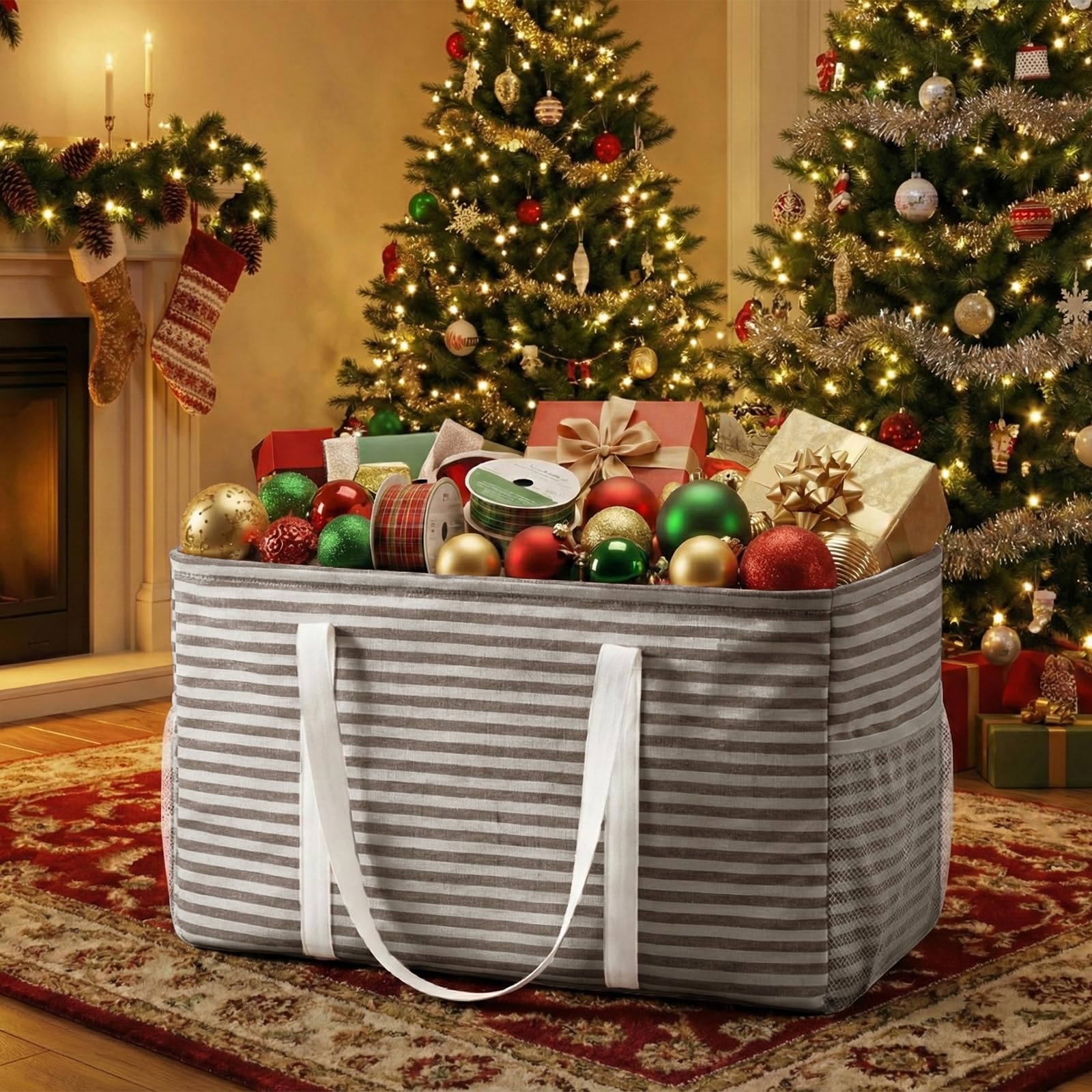 Lifewit bolsa extragrande para playa, lavandería y compras, manteniendo todo organizado
