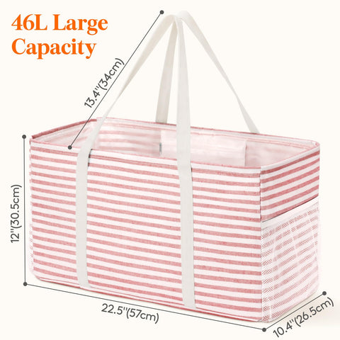 Lifewit tote grande 46l, amplio espacio para provisiones