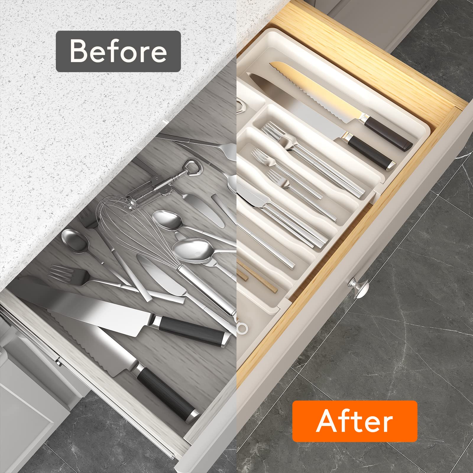 Lifewit uso múltiple para cosméticos y utensilios, ideal para ordenar cajones.