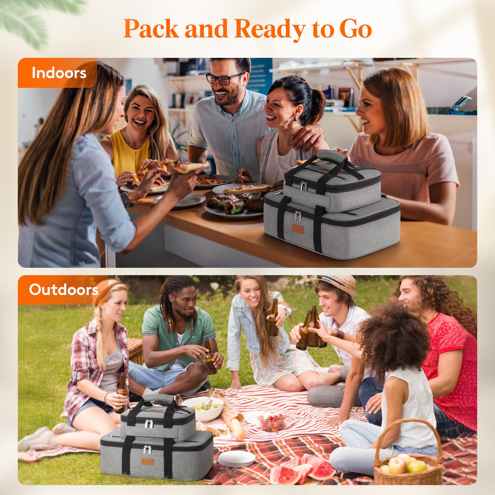 Uso versátil de Lifewit para barbacoas, fiestas y excursiones.