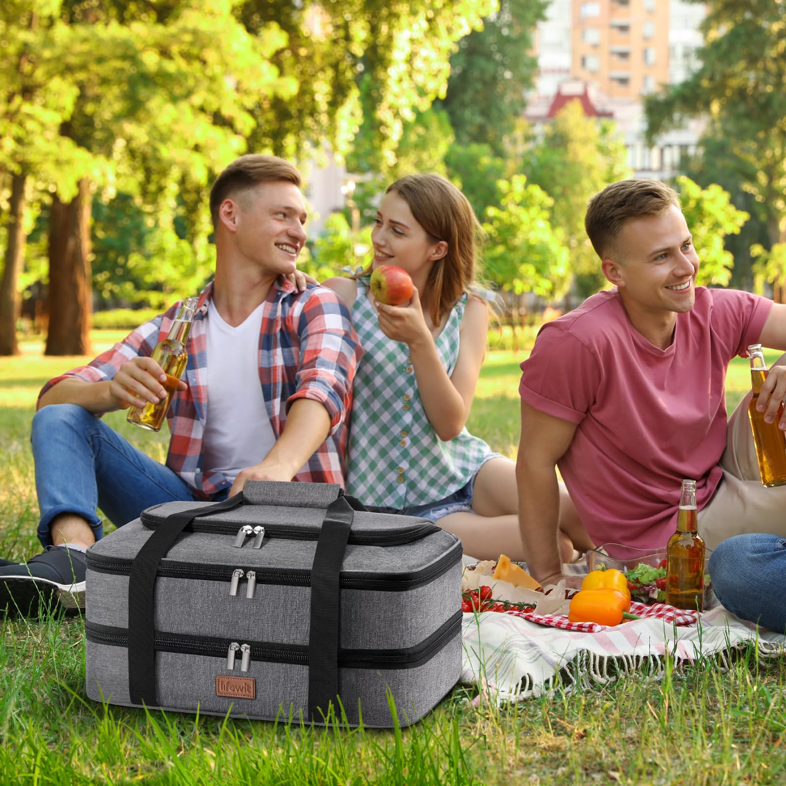 Lifewit uso versátil para potlucks, picnics y campamentos con comodidad.