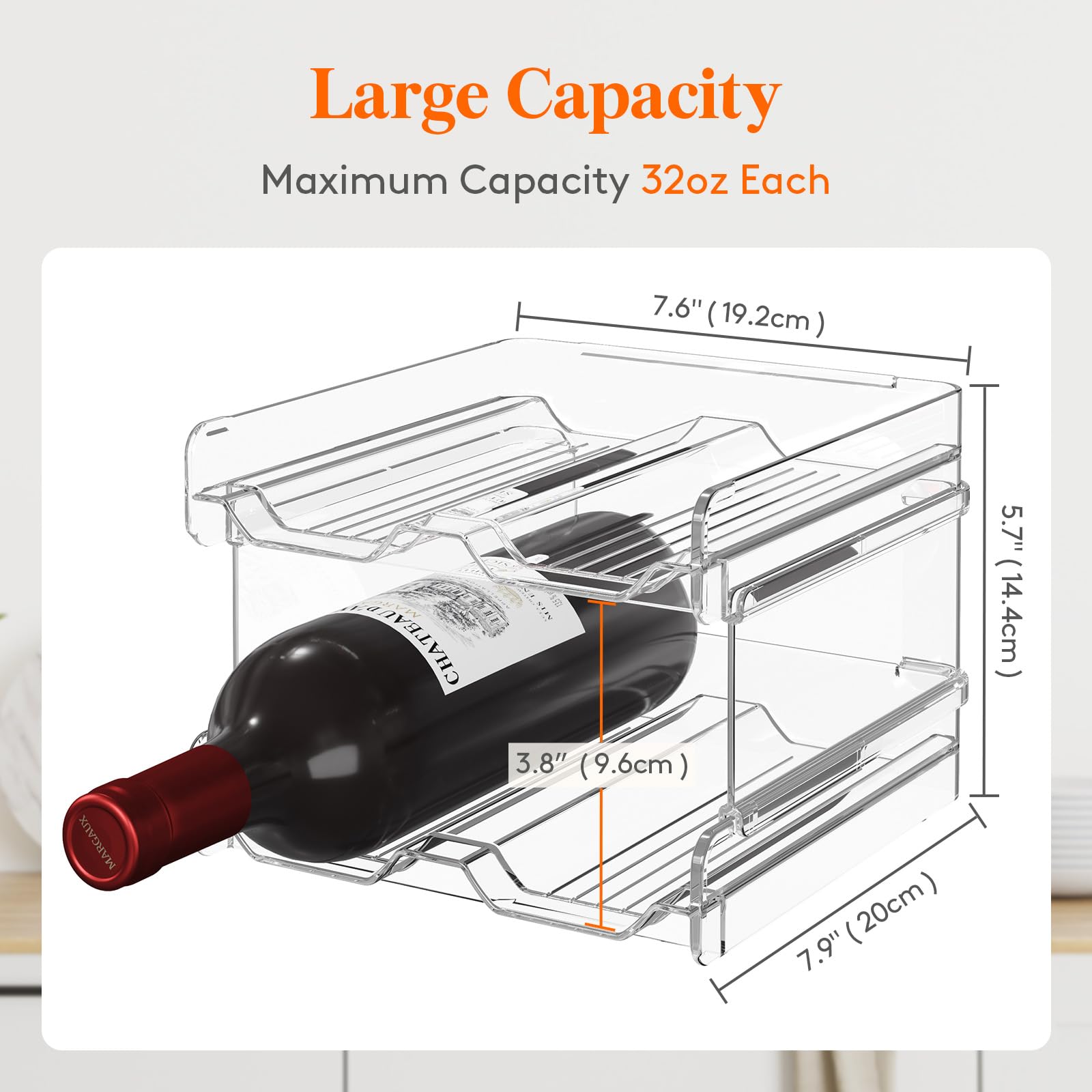 Ideal para bar o bodega, botellas al alcance.