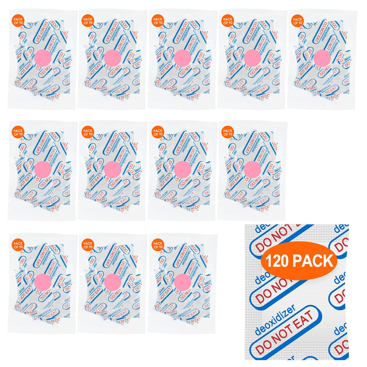 LIFJOY absorbentes de oxígeno premium 500cc en envase para frescura prolongada.