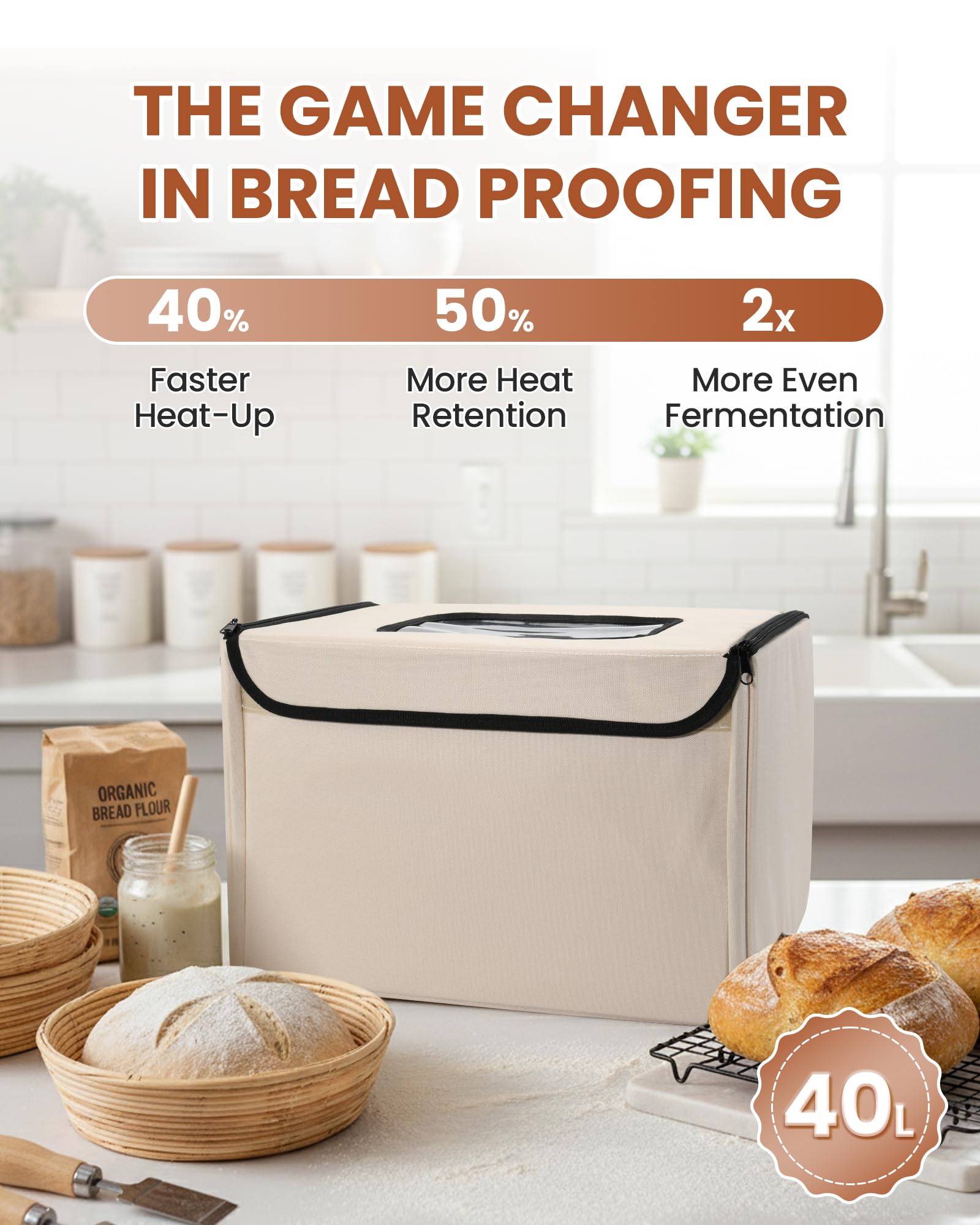 LIFVCNT proofer con temporizador 0–99 h para masas.