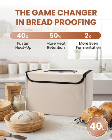 LIFVCNT proofer con temporizador 0–99 h para masas.