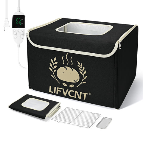 LIFVCNT caja fermentación plegable, vista general para pan y masas.