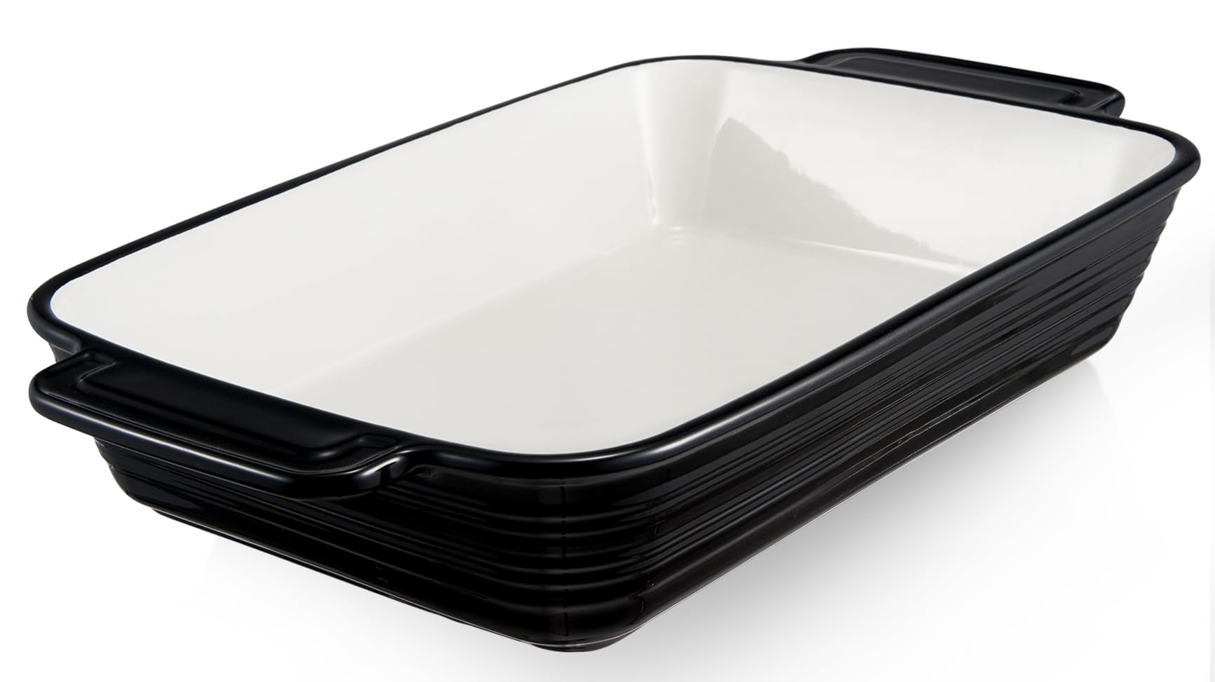 Cazuela LIFVER 9x13 de cerámica 115 oz, ideal para hornear lasaña familiar.