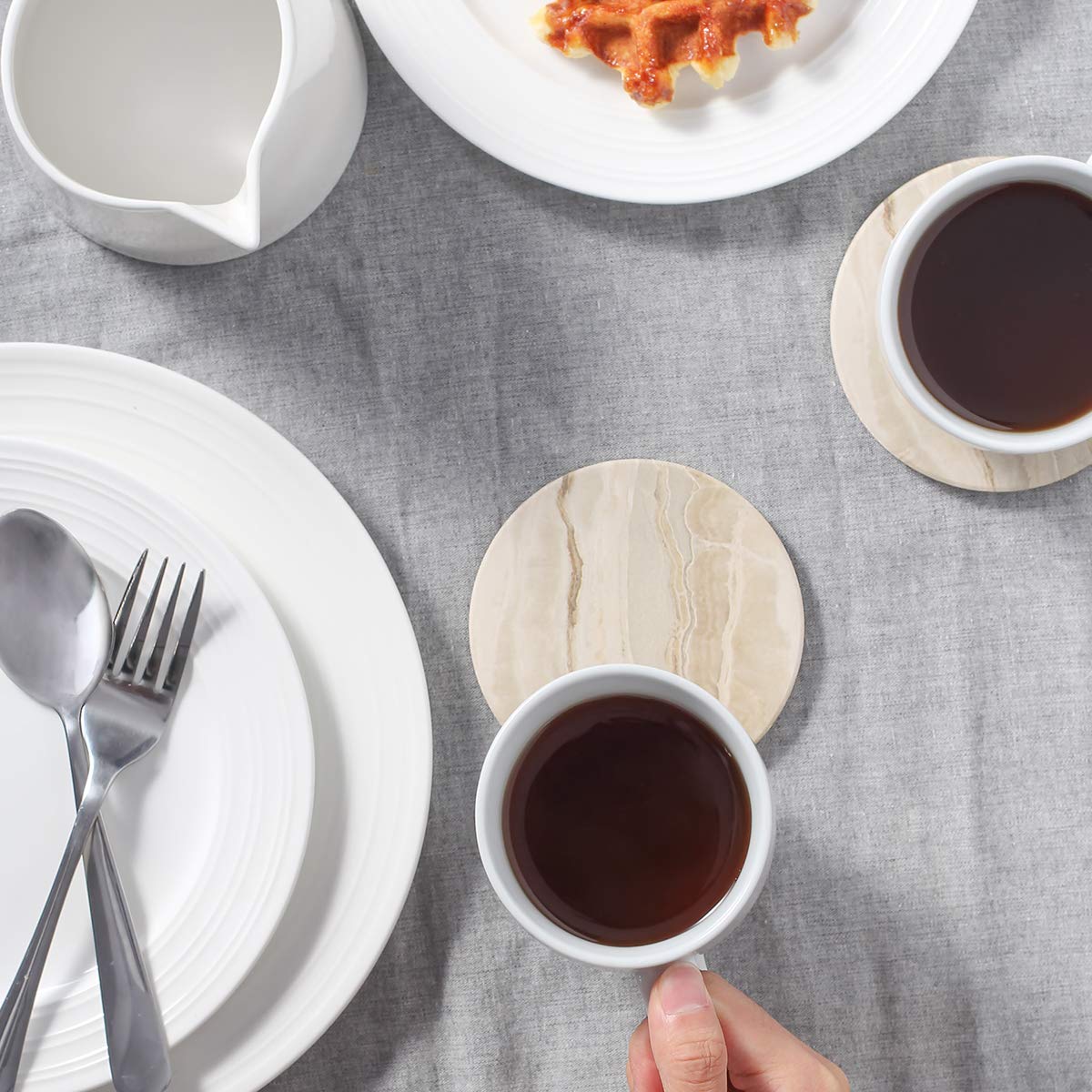 LIFVER posavasos ceramico con alta absorcion para bebidas frias o calientes