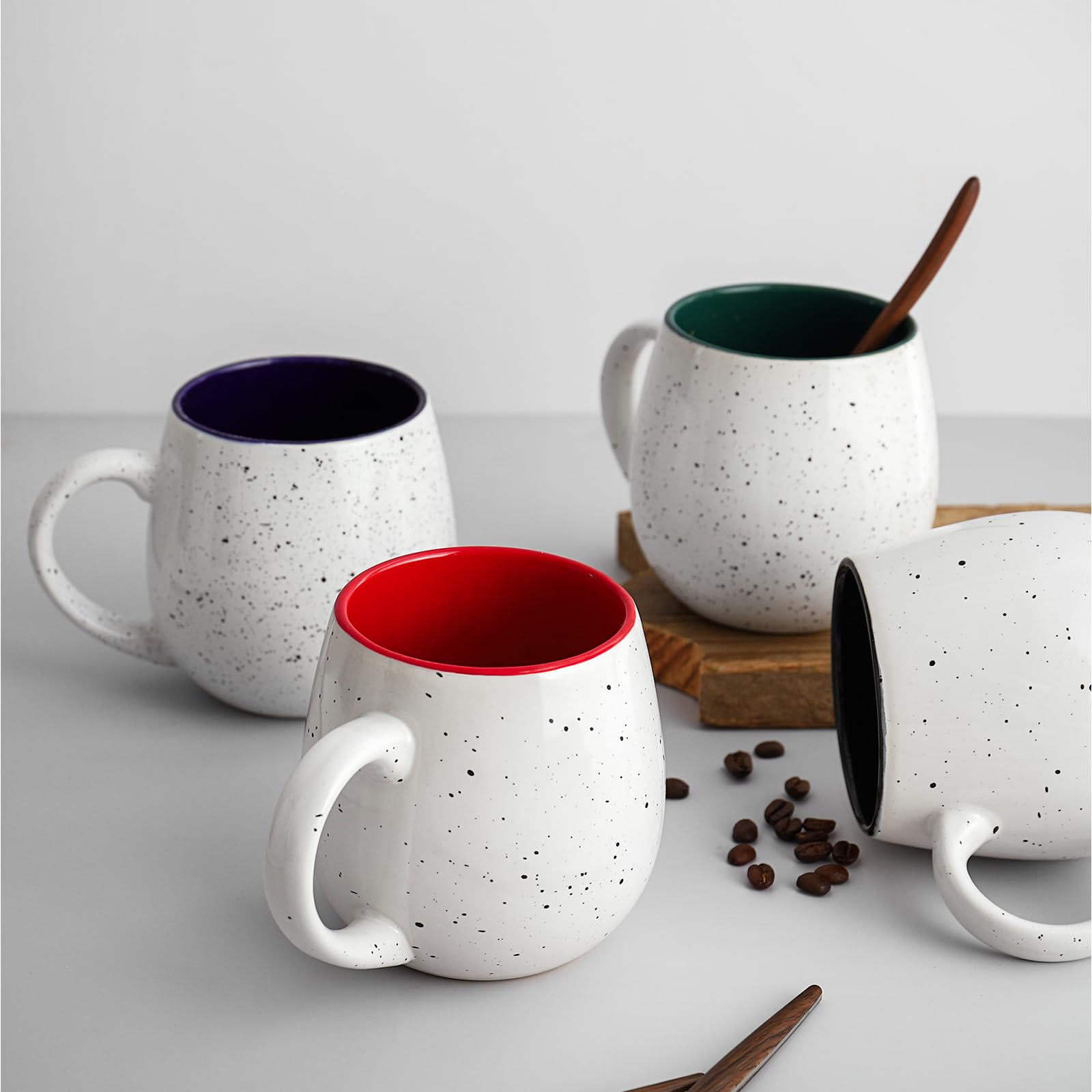LIFVER tazas 20 onzas, presentación elegante para mesa y regalo.