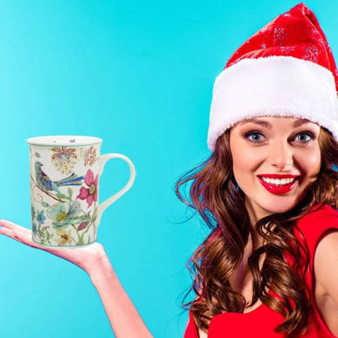 Lightahead – taza ligera de hueso con acabado translúcido en azul