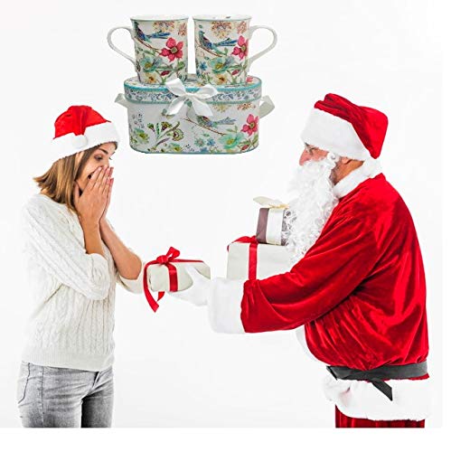 Lightahead – taza de desayuno de hueso, azul para mesa diaria