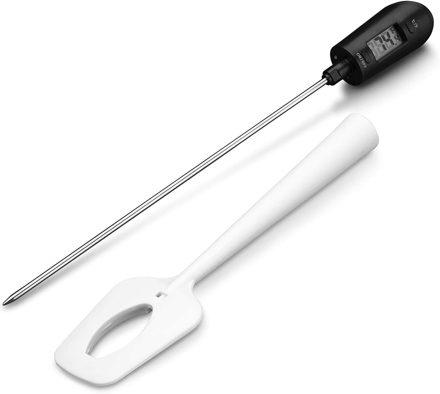 LightBeam espátula incorporada para mezclar sin derrames y evitar quemaduras.