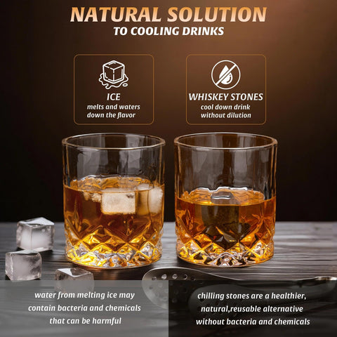 Piedras-refrigerantes LIGHTEN LIFE Whisky para enfriar sin diluir.