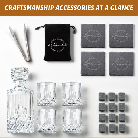 Set-accesorios-bar-regalo LIGHTEN LIFE, ideal para brindis.