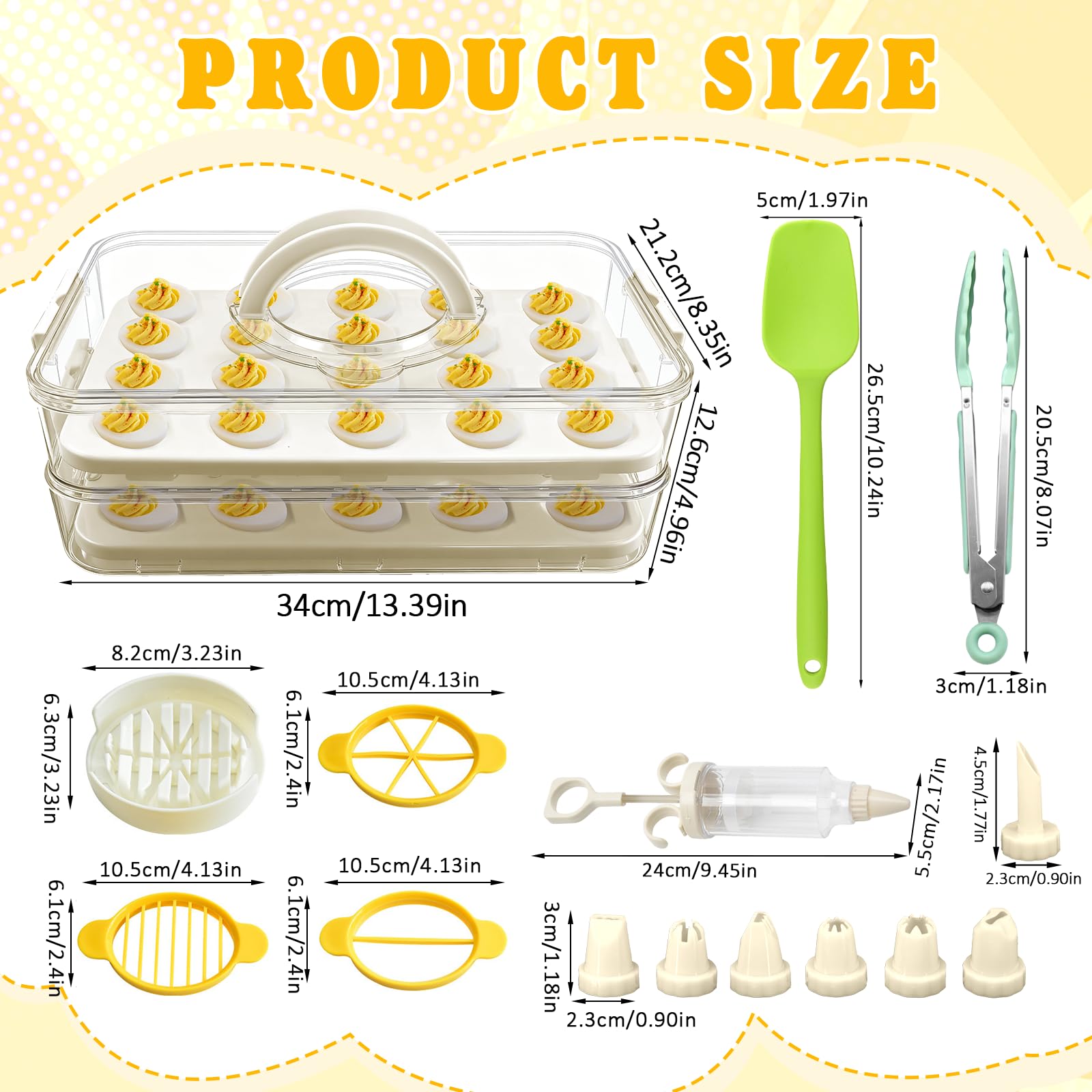 Kit de decoración Lignumix para rellenar huevos con boquillas