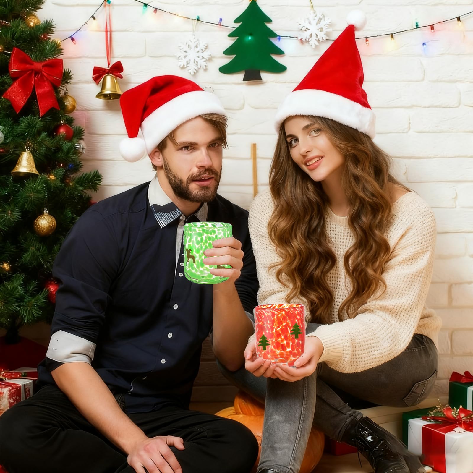 Vaso Ligomeda conjunto navideño, ideal como regalo elegante
