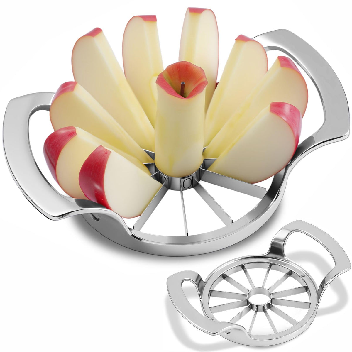 LIIGEMI Cortador de manzana: rodajas uniformes para ensaladas.
