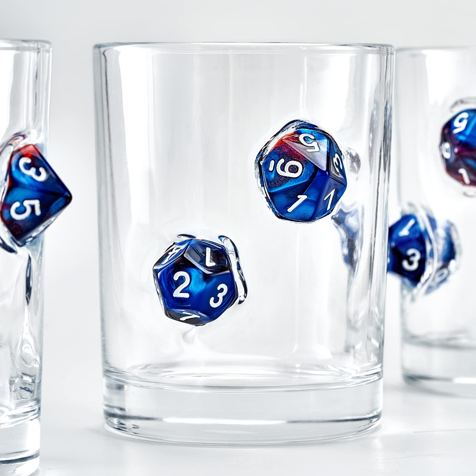Cristal de lujo LIIGEMI en azul, ideal para whisky y cocteles.