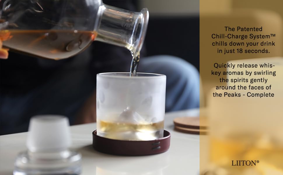 LIITON Las Cumbres vasos sin hielo, disfruta whisky puro