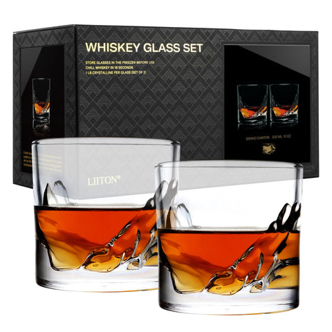 LIITON Grand Canyon: dos vasos de cristal para degustación premium.