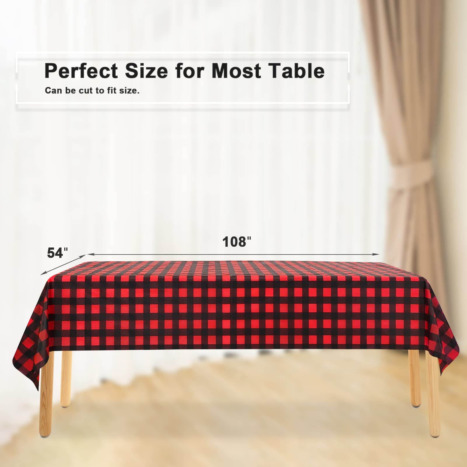 LIKAJON mantel para reuniones familiares, color vibrante y práctico