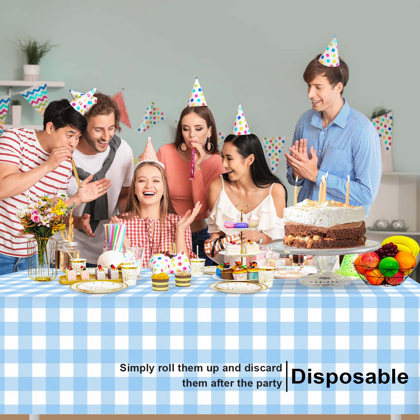 Mantel LIKAJON para exteriores, ideal en picnics y eventos al aire libre.