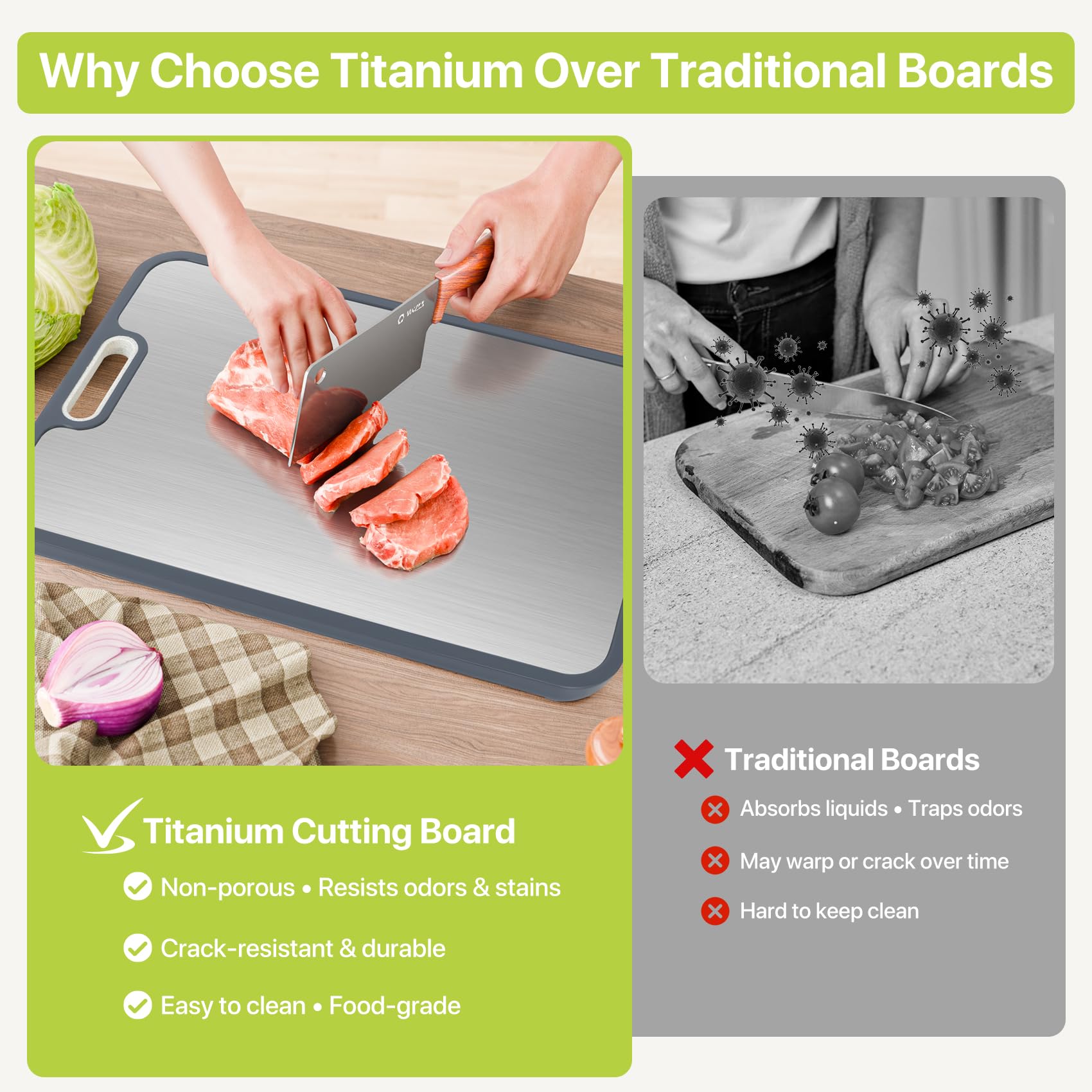Likorlove diseño doble cara para organizar tareas de cocina.