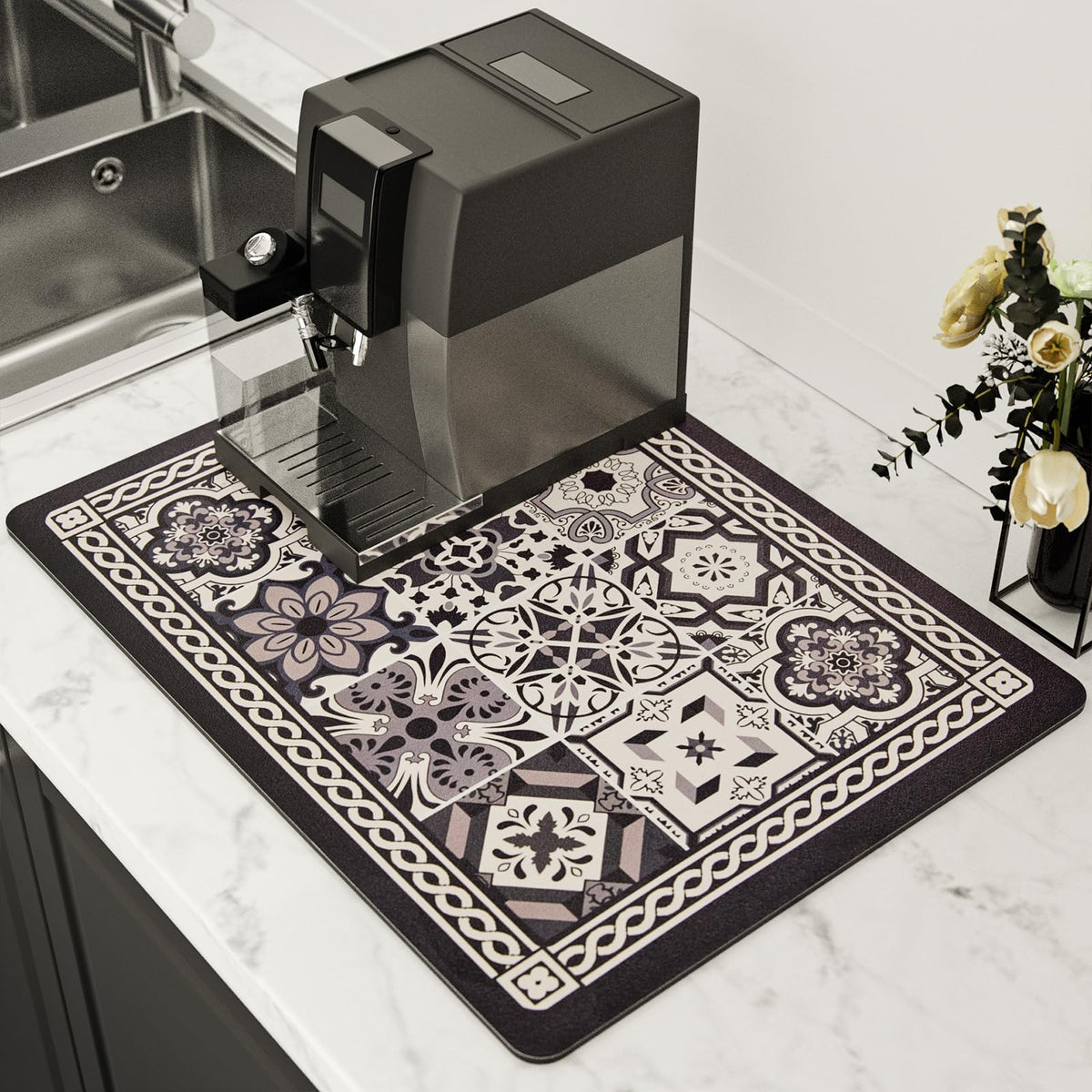 Lilithmanor Coffee Mat absorcion-rapida mantiene la mesa seca ante derrames