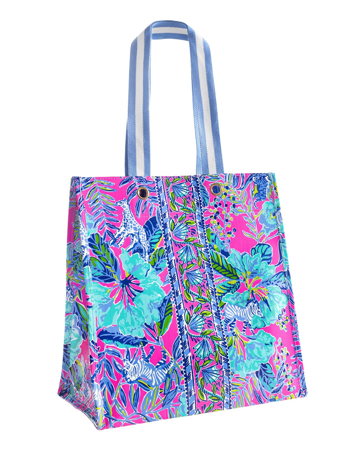 Lilly Pulitzer Market Shopper Bag, ideal para compras reutilizables.