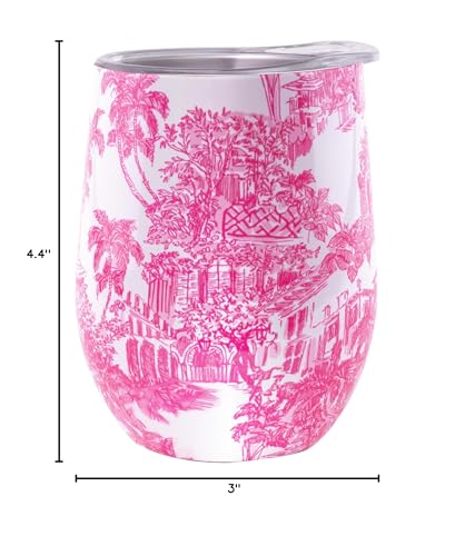 Tumbler Lilly Pulitzer portátil, perfecto para viajes y aventuras.