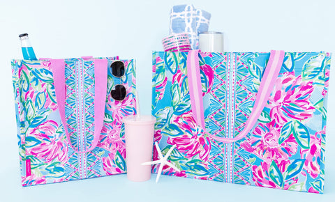 Lilly Pulitzer Uso multipropósito: bolsa de playa, compras y viaje.