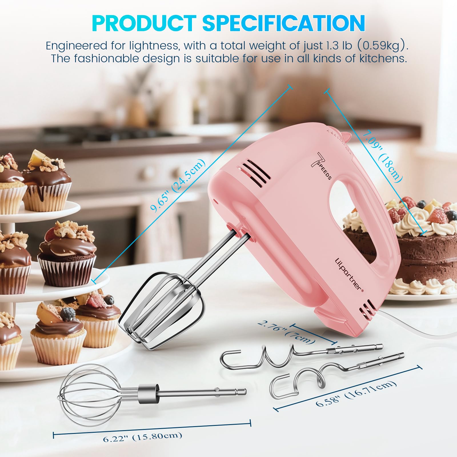 Ideal para repostería casera como bizcochos y galletas.