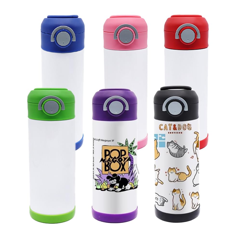 Lilsofee 6-pack vasos de 12oz en acero inoxidable listos para sublimación y uso diario.