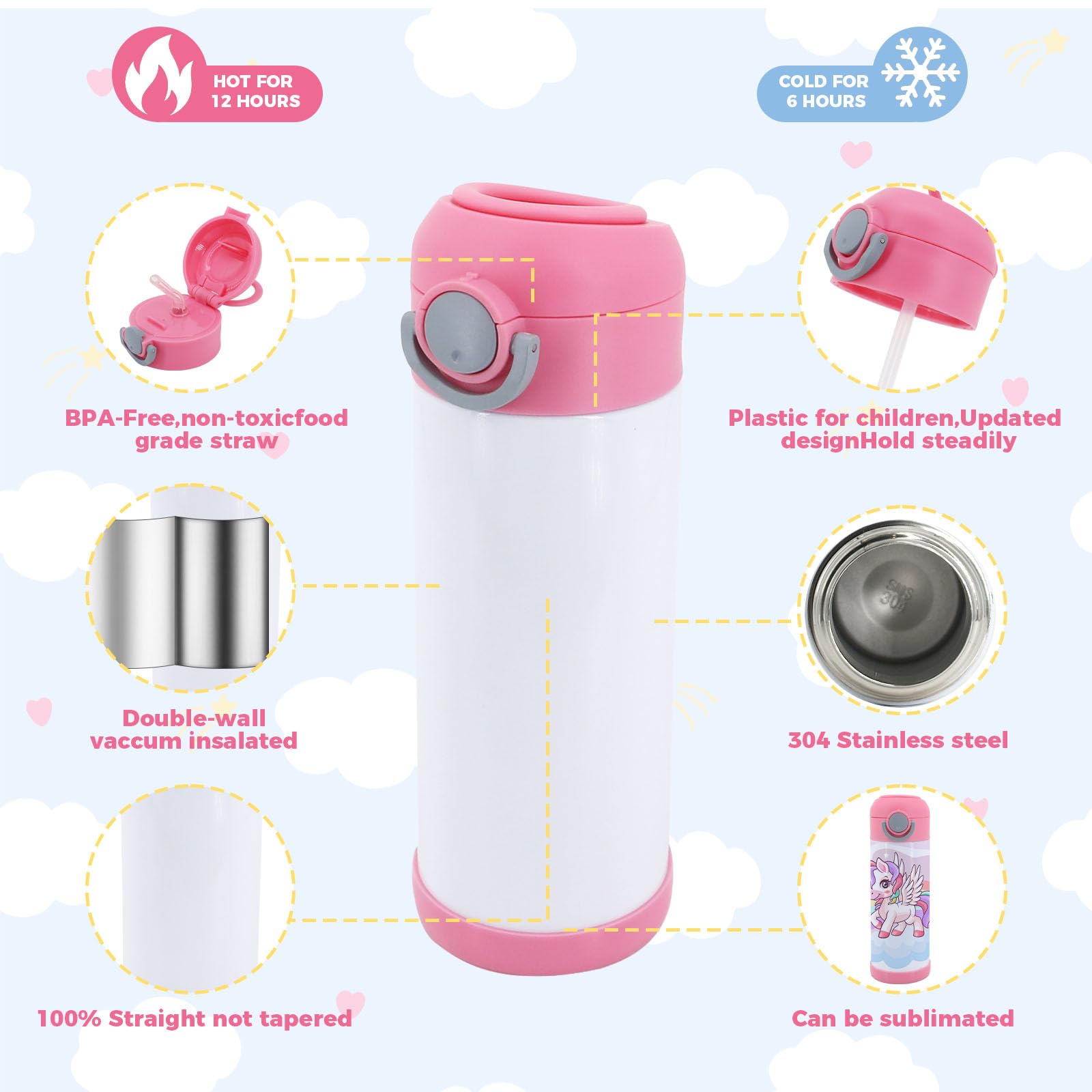 Lilsofee aislamiento de doble pared mantiene temperatura y evita condensación.
