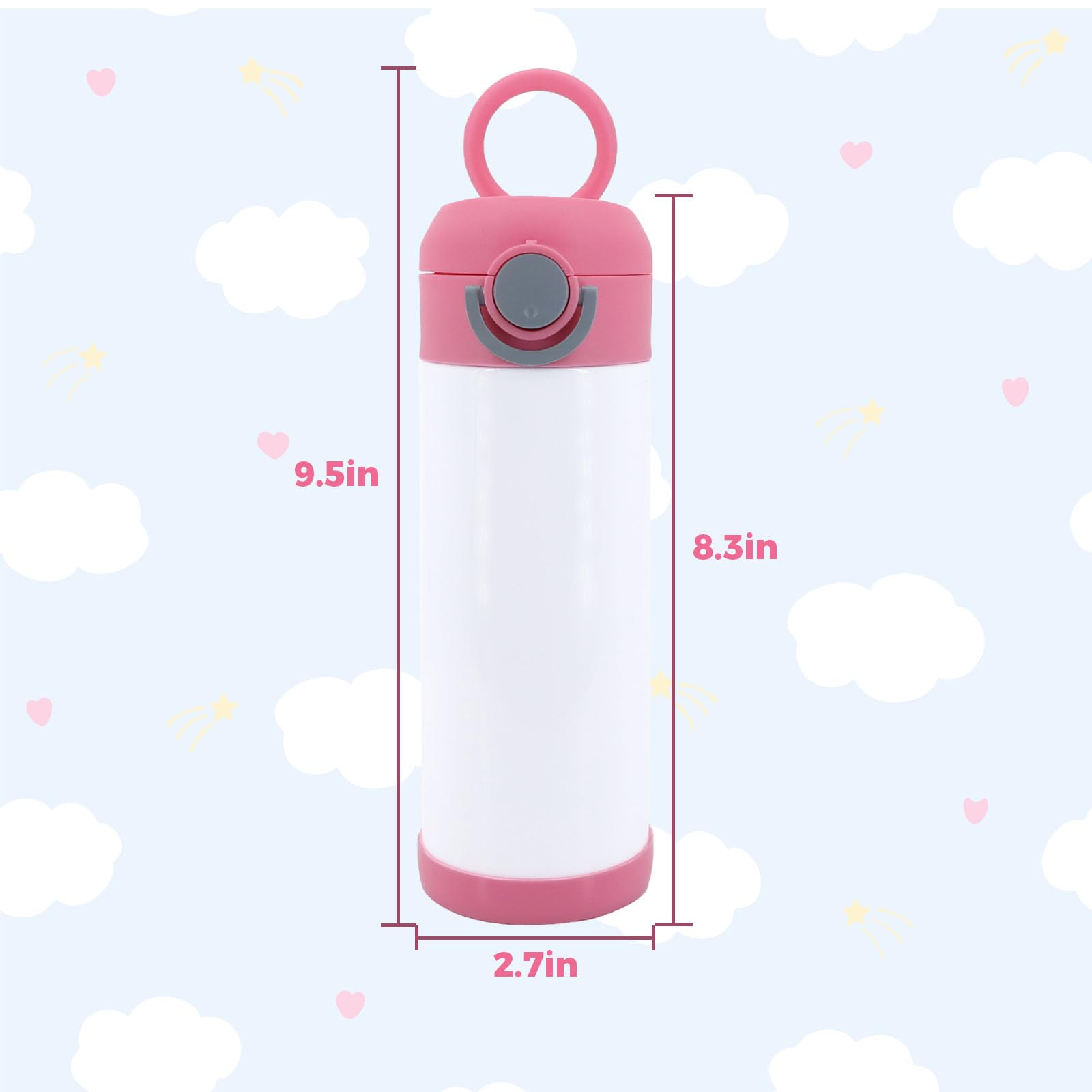 Lilsofee vaso recto 12oz ideal para sublimación y diseño personalizado.