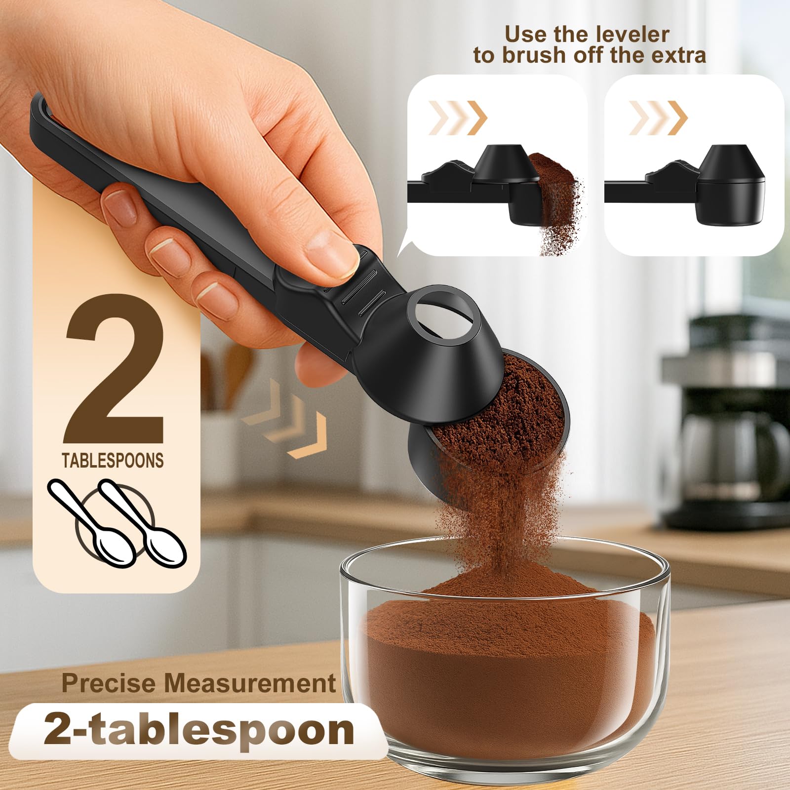 LimanChef Cucharita Niveladora para K-Cup, evita derrames y sobras.