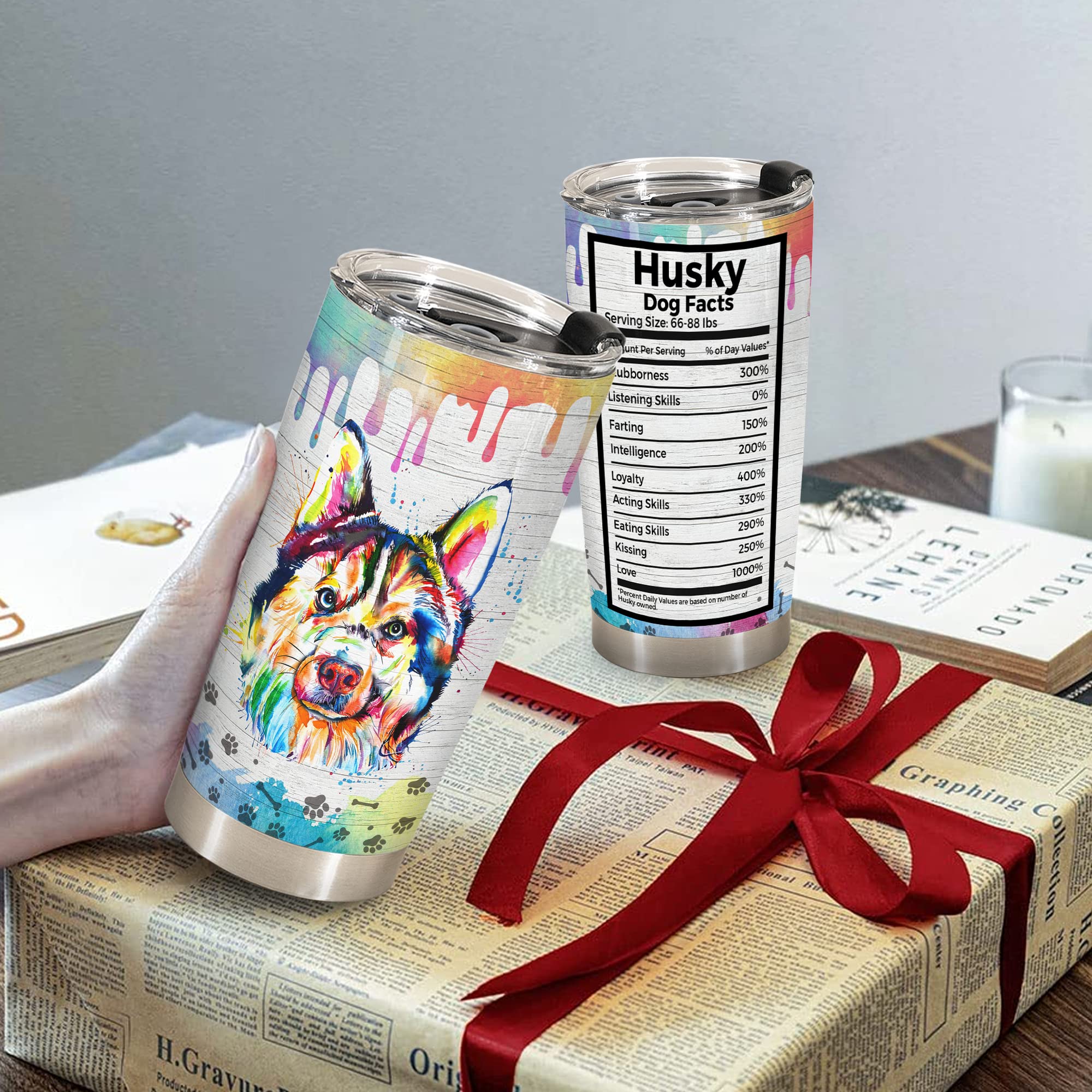 Limima Vaso Husky, regalo perfecto para amantes de perros en Navidad