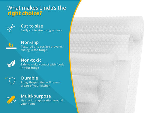 Linda's Essentials: revestimientos sin adhesivo para cajones y estantes.