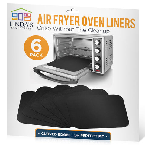 Linda's Essentials rejilla para horno 12x12 negro con superficie antiadherente para limpieza fácil