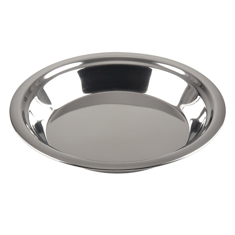 Lindy's bandeja para pie de 9 pulgadas en acero inoxidable, horneado uniforme.