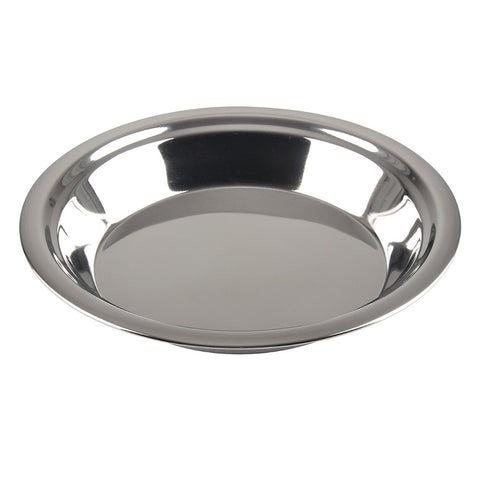 Lindy's bandeja para pie de 9 pulgadas en acero inoxidable, horneado uniforme.