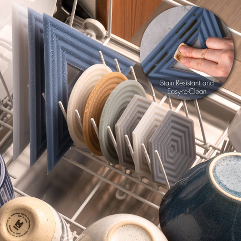 LINE+ARC Degrē trivets: nervios que gestionan condensación y calor.
